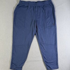 Spyder Active ProW B XXL Mens Blue Cotton Elastic Waist Tapered Leg Jogger Pants